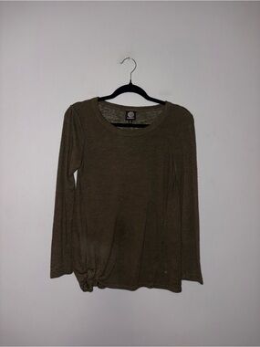 Bobeau | Green Side Knot Longsleeve